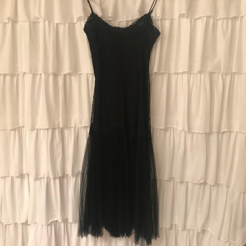 Cache Black Lace Evening Dress